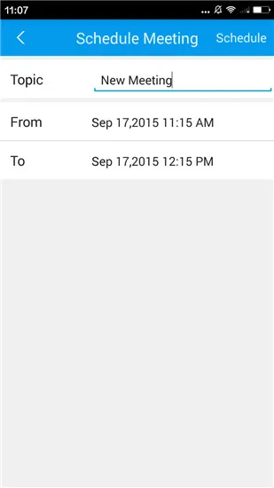schedule meeting on android
