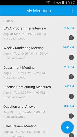 meeting history