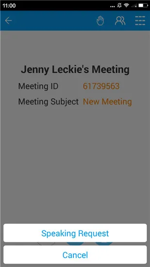 speaking request on android