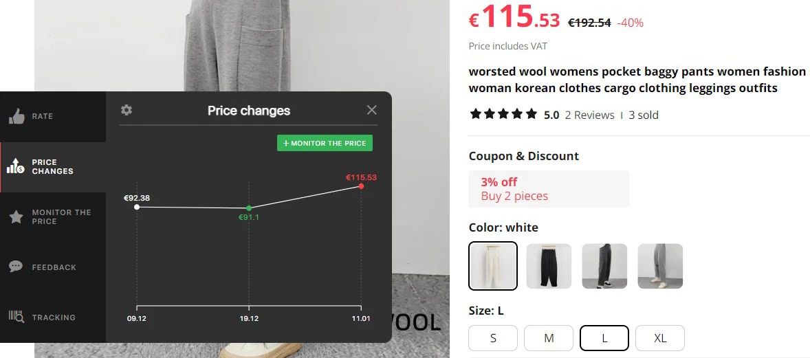 Aliexpress Price Monitor