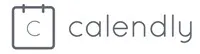 Calendly logo with a gray calendar icon containing a letter C beside the lowercase wordmark on a white background.