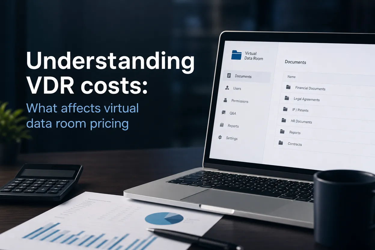 Understanding VDR costs: What affects virtual data room pricing