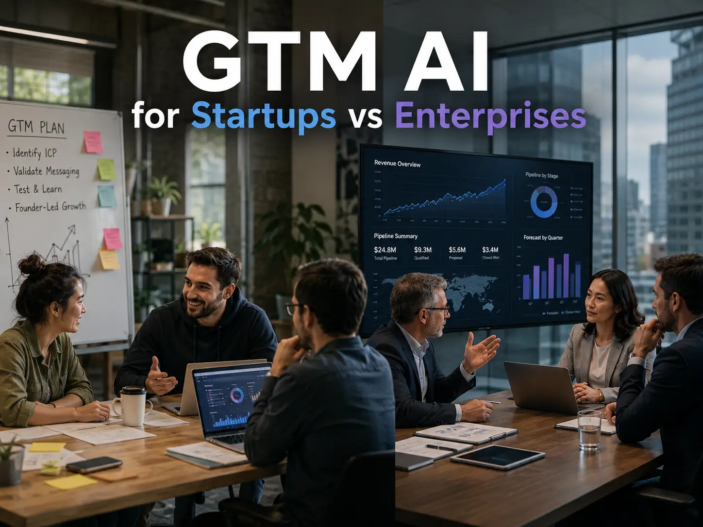 GTM AI for Startups vs Enterprises