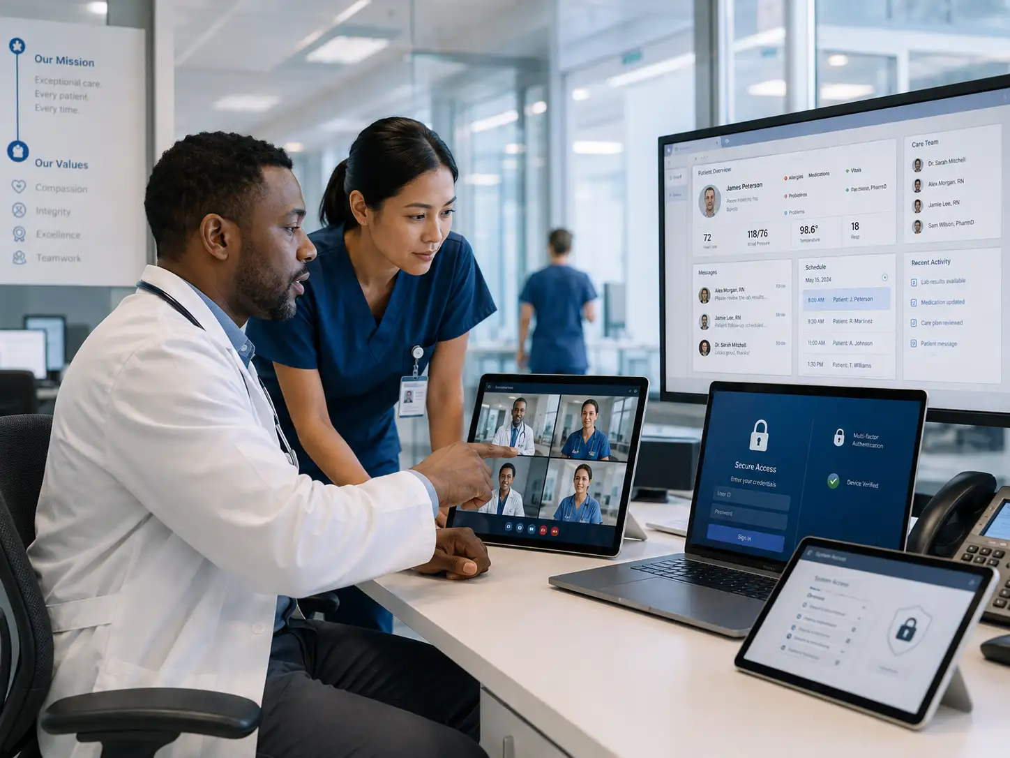What Does a Secure and Connected Digital Workplace for Healthcare Staff Look Like?